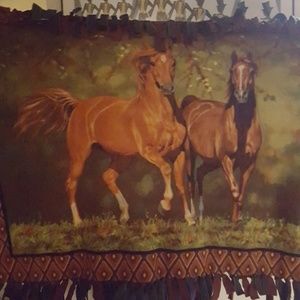 Horse Print Blanket.